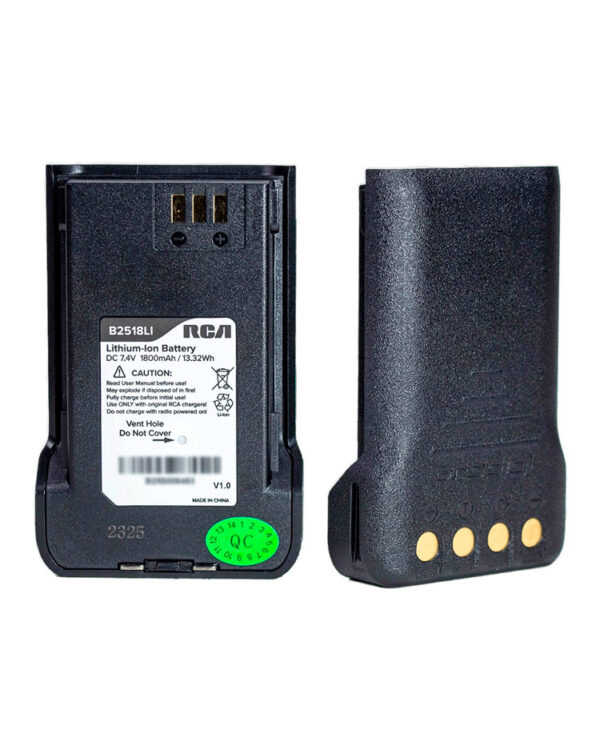 B2518LI Paquete de baterías de iones de litio de 1800 mAh para radios de la serie RCA RDR25x0